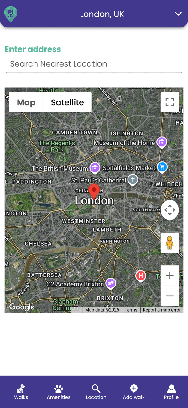 Paws In map search.